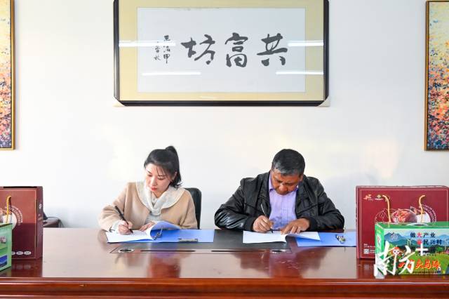 企業(yè)采購意向簽約儀式。張曉欣 攝